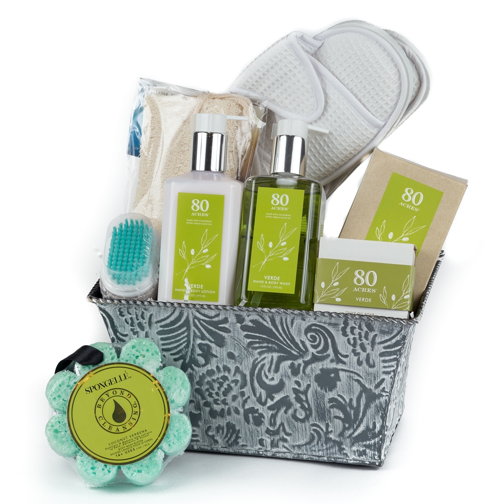 Organic 80 Acres Spa Gift Basket